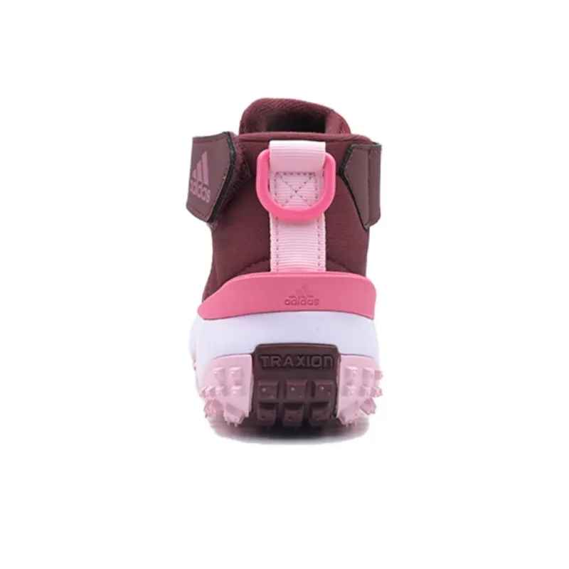 Adidas Fortatrail Anti Slip Wear Resistant Low Top Kids' Running Shoes Red Pink Kids'-3