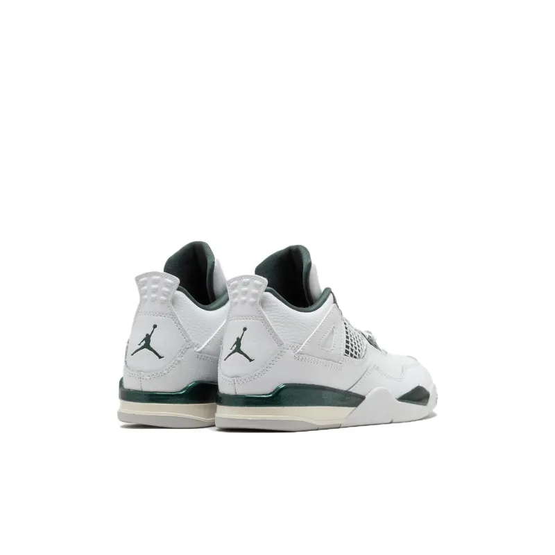 Jordan Air Jordan 4 Abrasion Resistant Mid Top Kids Lifestyle Shoes White Green Kids'-3
