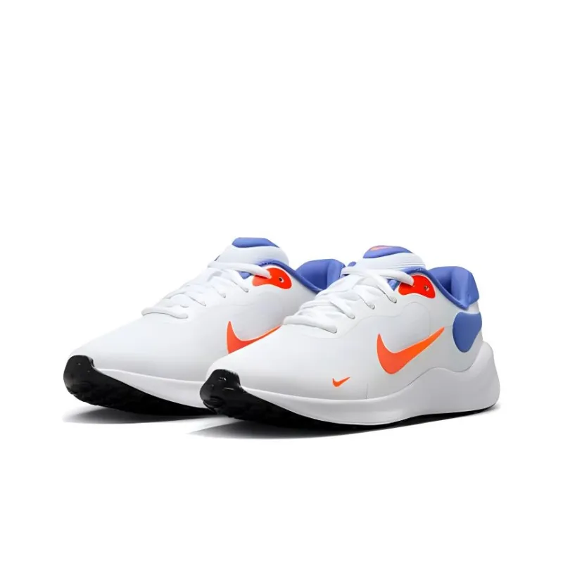 Nike REVOLUTION 7 Anti Slip Wear Resistant Low Top Kids' Running Shoes White Unisex-2