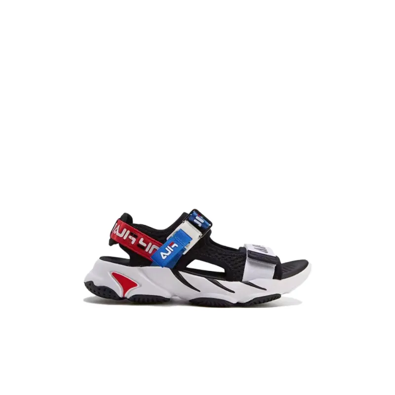 FILA KIDS Slip Resistant And Breathable Children's Sandals Black Blue Kids'-1