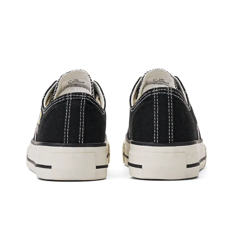 The Simpsons Canvas Shoes Unisex Low Top Black-5