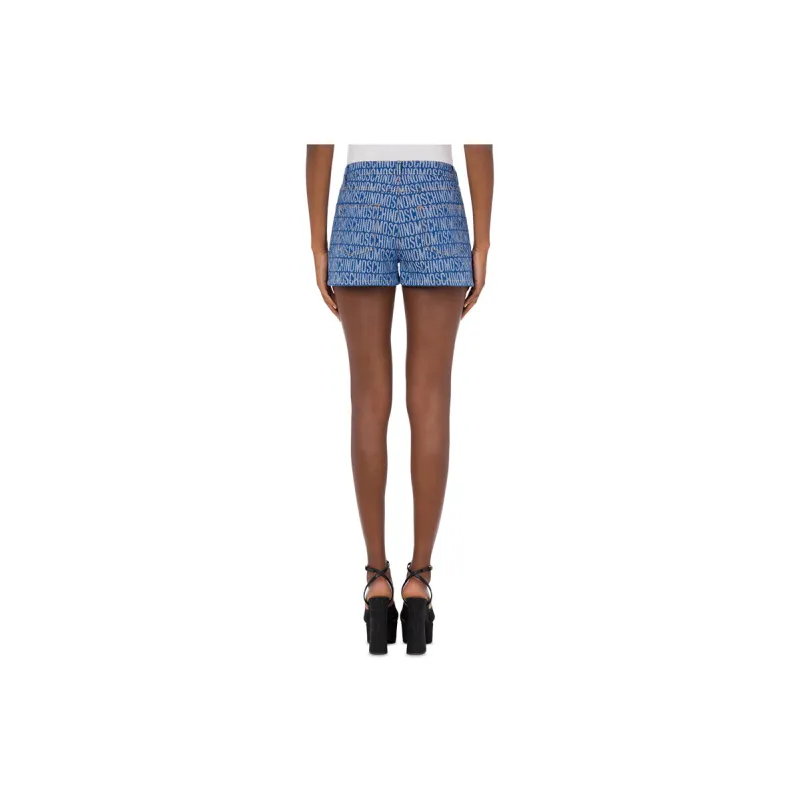 MOSCHINO Denim Shorts Women's Blue-2