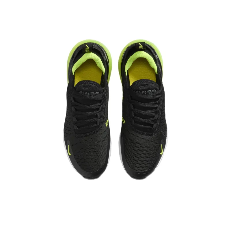 Nike Air Max 270 Anti Slip Wear Resistant Kids Lifestyle Shoes Black Green Teenagers-2