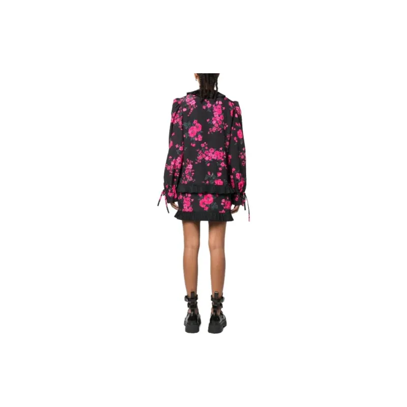 MSGM Long-Sleeved Dresses Women's Black-2