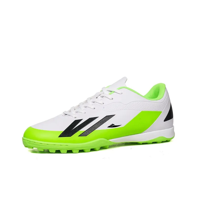 Kuding Soccer Shoes Unisex Low Top Black Royal Blue/Lake Blue/White/Orange Red-19