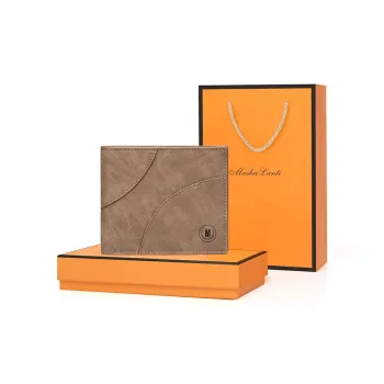 MashaLanti Synthetic Leather Wallet Men's Coffee