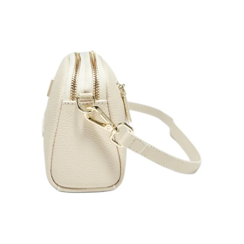 Marino Orlandi Cow Leather Bonded Synthetic Leather Crossbody Bags Shoulder Bags Women's Black/White-6