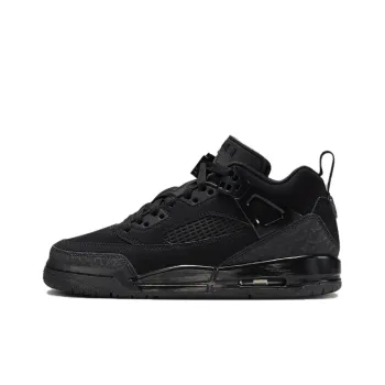 Jordan Spizike Anti Slip Wear Resistant Low Top Children's Basketball Shoes Black Teenagers