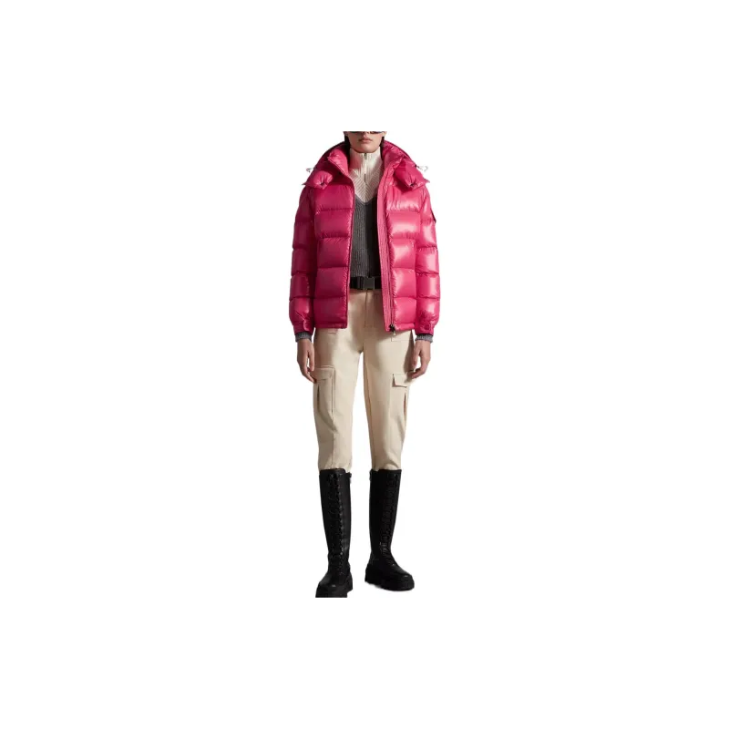 Moncler Mel Series Down Jackets Women's Peach Pink-1
