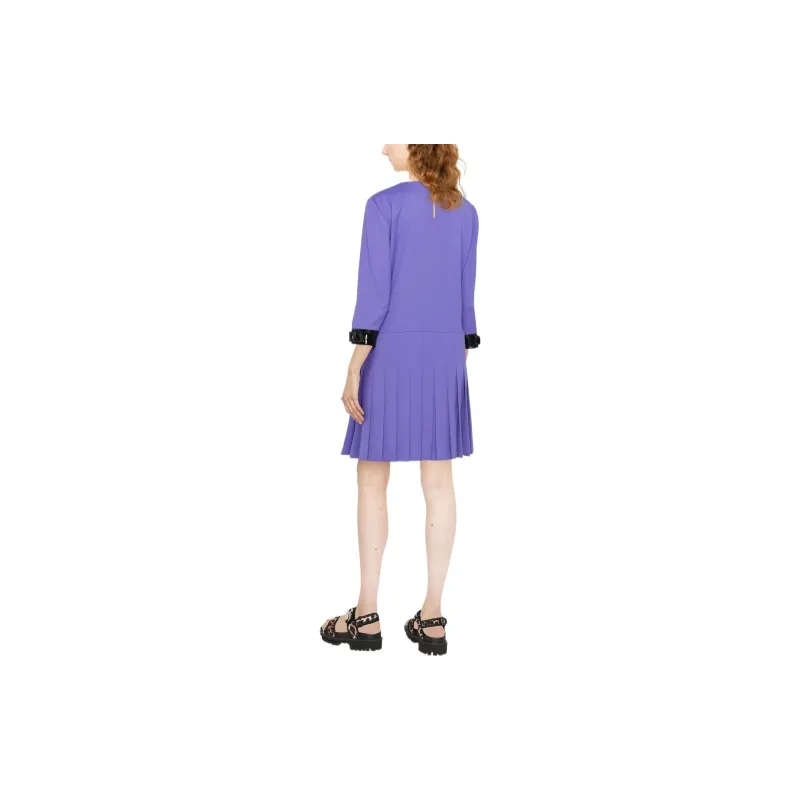 MOSCHINO Long-Sleeved Dresses Women's Purple-2