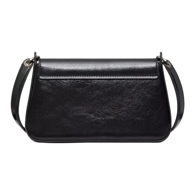 Valentino GARAVANI Shiny Calfskin Crossbody Bag Shoulder Bag Mini Women's Black-3