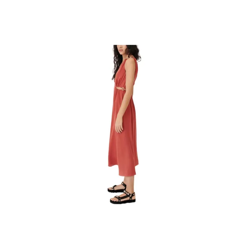 Maje Sleeveless Dresses Women's Orange Red-2