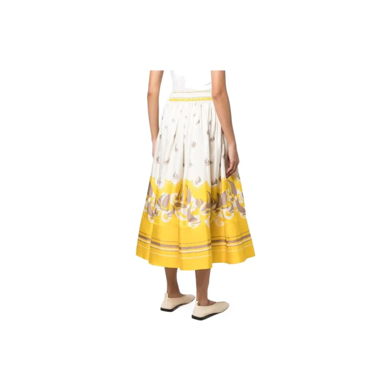 Zimmermann Abstract print A line Skirt-2