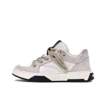 Roberto Cavalli Low-Top Skateboard Shoes Men's White Purple