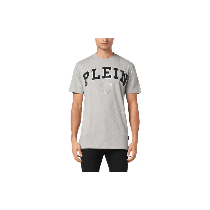 PHILIPP PLEIN College Round Neck Ss T Shirt-1