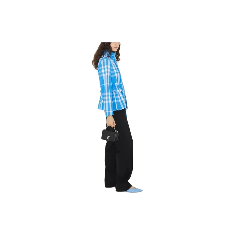 Burberry Jackets Women's Blue-3
