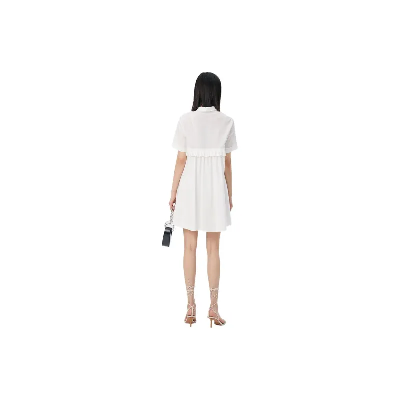 LOFT SHINE SS22 Shirts Skirt Dress White-1