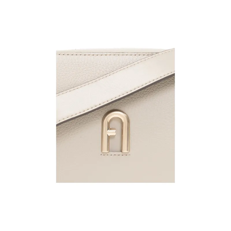Furla Primula Leather Crossbody Bag Shoulder Bag Women's Gray-3