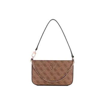 GUESS Polyurethane Handbag Shoulder Bag Mini Women's Brown