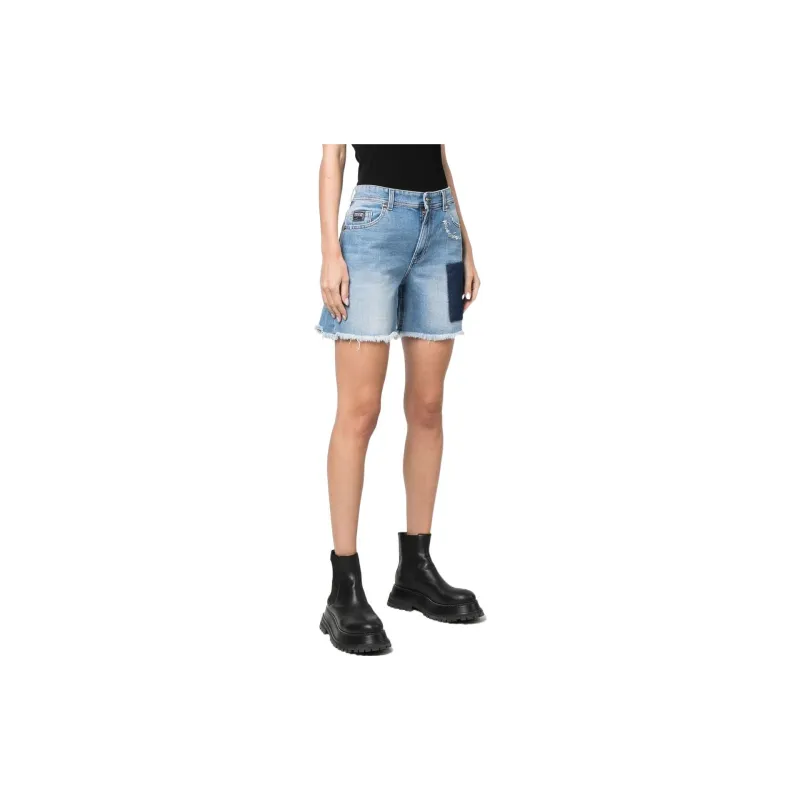VERSACE JEANS COUTURE Denim Shorts Women's Blue-3