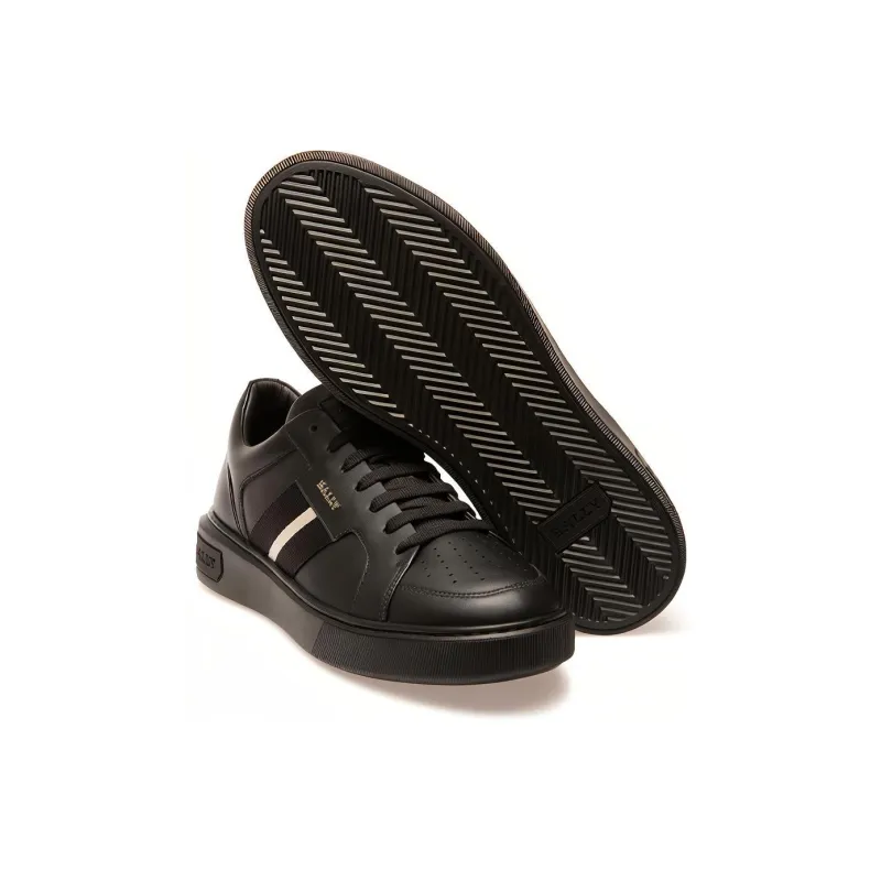BALLY Anti Slip Wear Resistant Low Top Skateboard Shoes Men's Black-2
