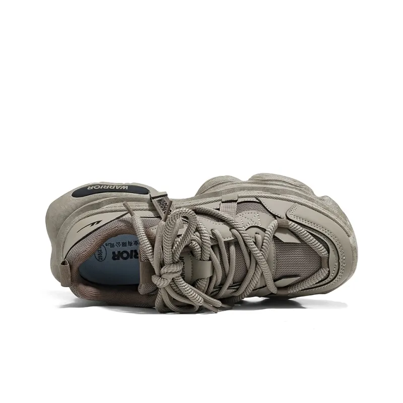 Warrior Low Top Chunky Sneakers Men's Army Green-3