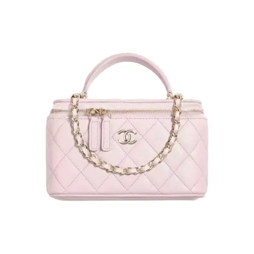 CHANEL Sheepskin Box Bag, Handbag, Shoulder Bag, Crossbody Bag Women's Pink