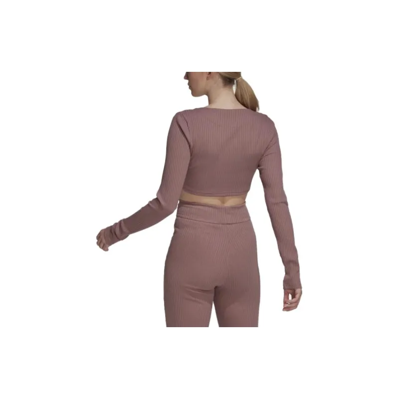 Adidas Crop Tops Women's Dusty Pink-2