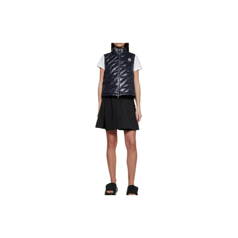 Moncler Vests Women's Marine Blue-2
