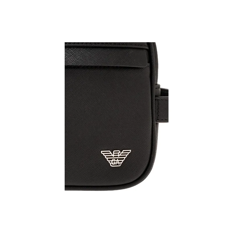 EMPORIO ARMANI Polyester Toiletry Bag Men's Black-4