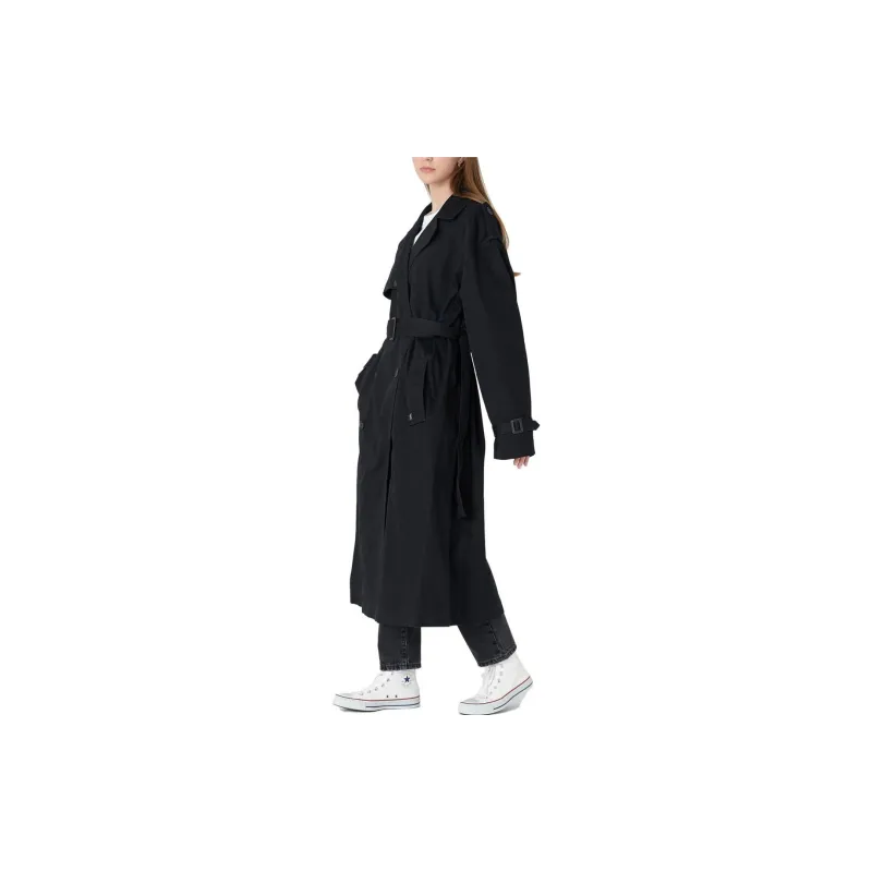 Levis Trench Coats Women's Navy-2
