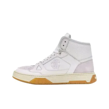 Roberto Cavalli High-Top Skateboard Shoes Men's White
