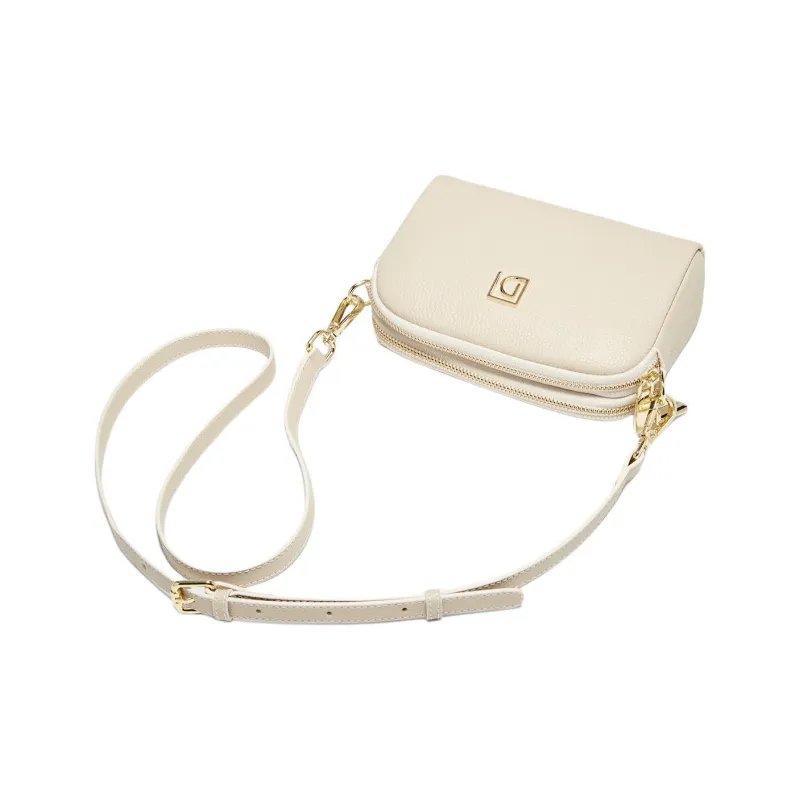 Marino Orlandi Cow Leather Bonded Synthetic Leather Crossbody Bags Shoulder Bags Women's Black/White-8