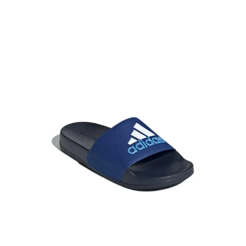 Adidas ADILETTE SHOWER Anti Slip Wear Resistant Kids' Slippers Blue Black Kids'-2