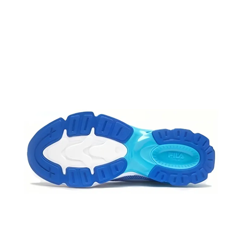 FILA KIDS Cushioned Wear-Resistant Breathable Low-Top Kids' Running Shoes Marine Blue Teenagers-4