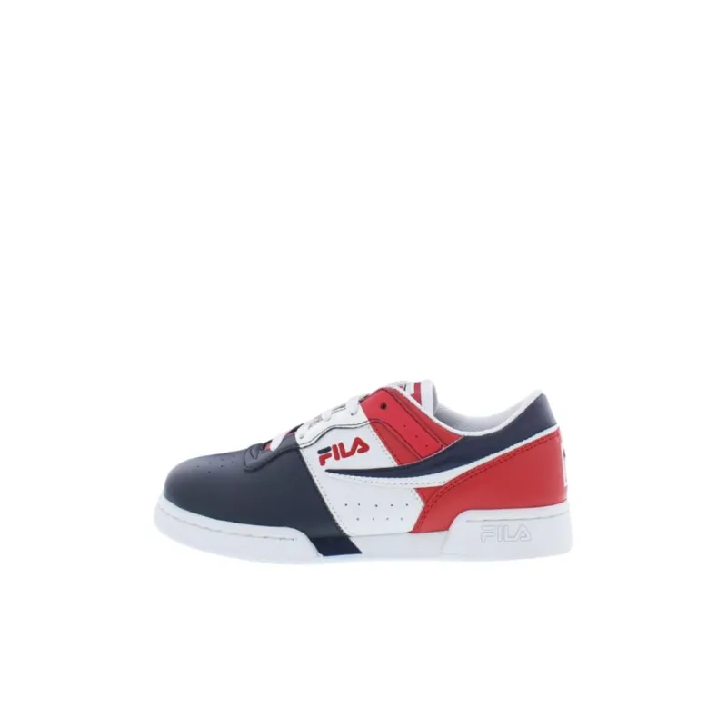 FILA KIDS Original Fitness Anti Slip Wear Resistant Kids Lifestyle Shoes White Red Kids'-0