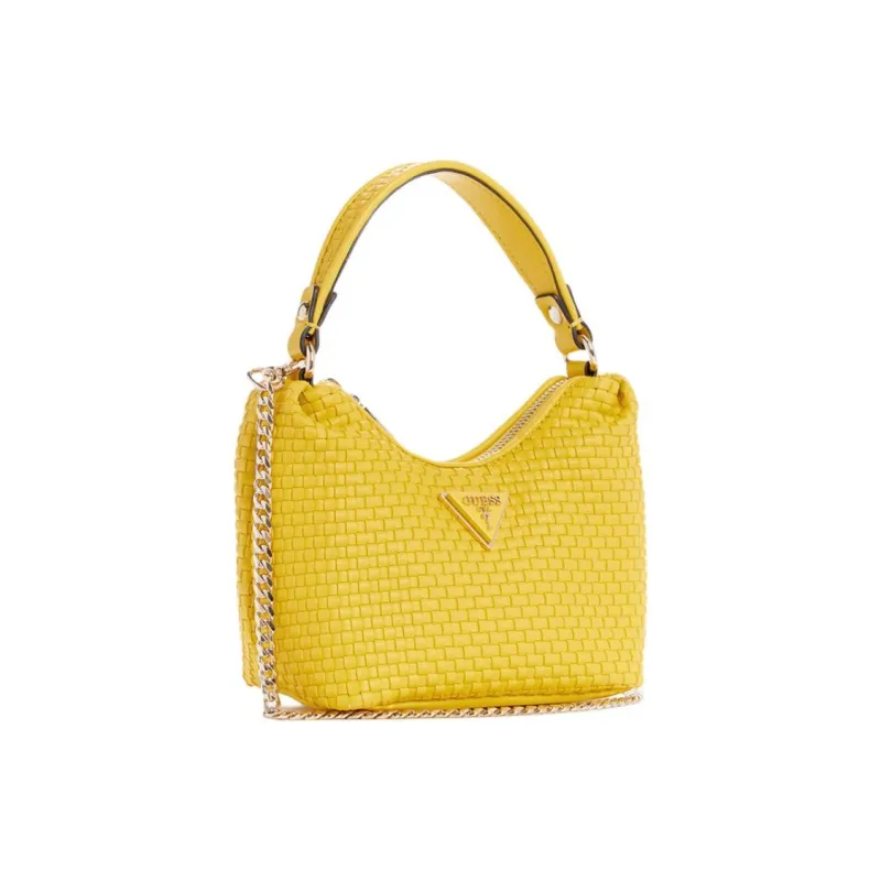 GUESS Polyurethane Shoulder Bag Crossbody Bag Handbag Mini Women's Yellow-1