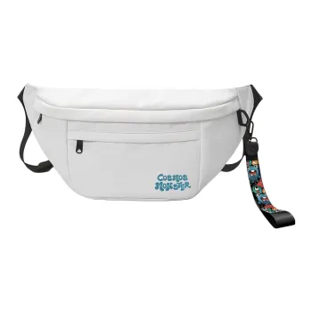 ElevethSign Polyester Shoulder Bag Crossbody Bag Sling Bags Large Size Unisex White/Black