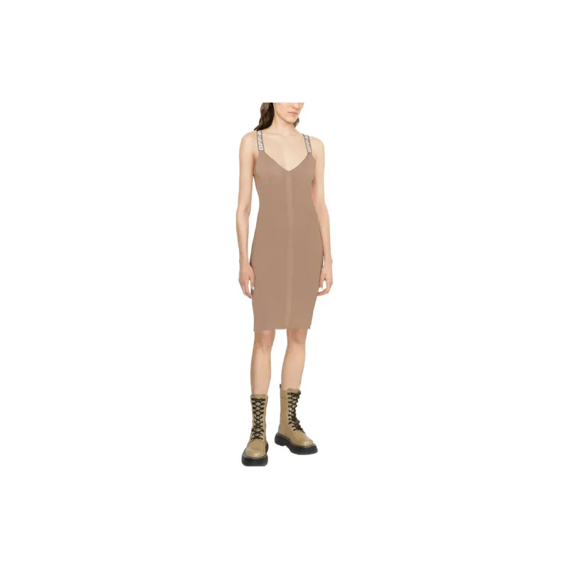 OFF WHITE FW22 Slip Dresses Women's Brown-1