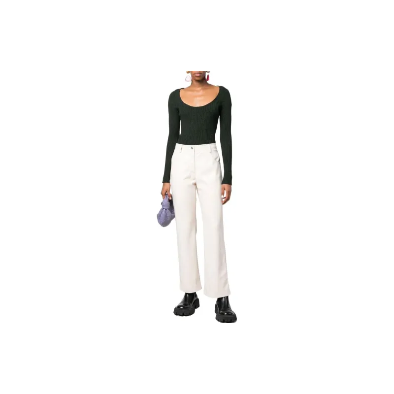 MSGM High-Waist Flared Pants-2