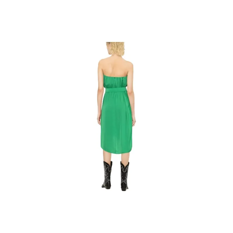 PINKO Sleeveless Dresses Women's Green-2
