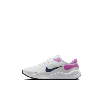 Nike REVOLUTION 7 Breathable Low Top Kids' Running Shoes White Pink Kids'