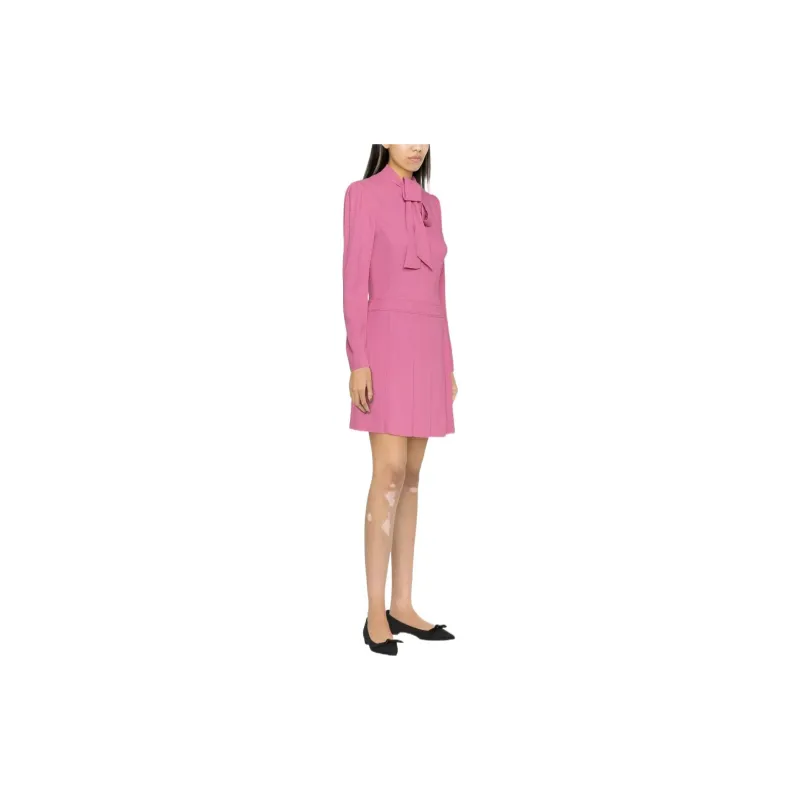 MOSCHINO Long-Sleeved Dresses Women's Rose Red-3