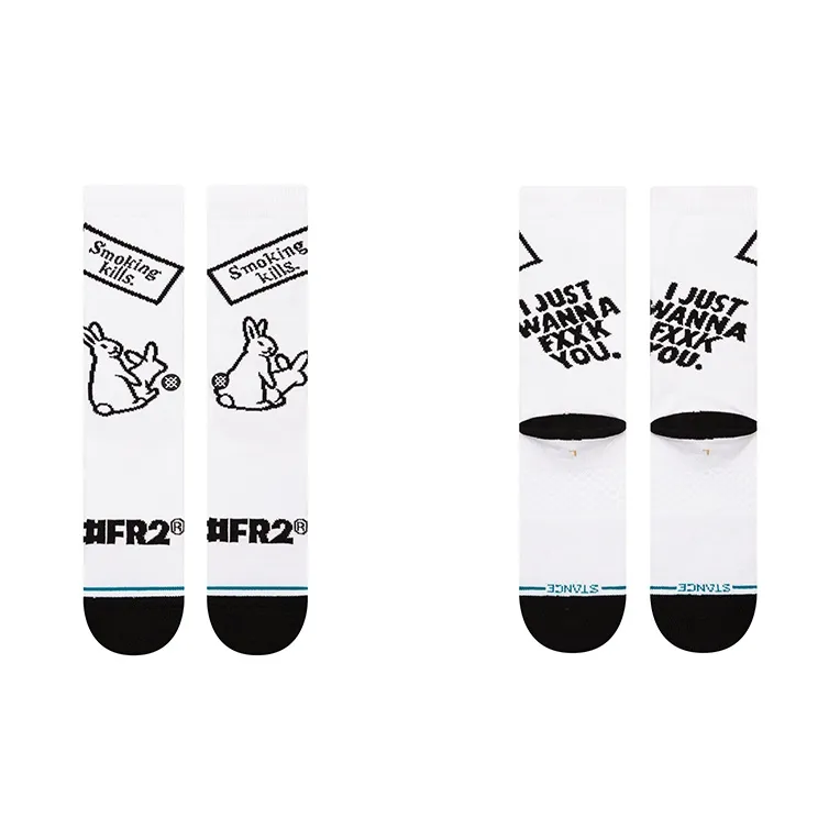 Stance x FR2 TUZI , LIANMINGKUAN SS23 Mid Calf Socks Unisex 2 Pack-3