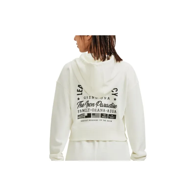 Under Armour Project Sweatshirt Women's Ivory White-3