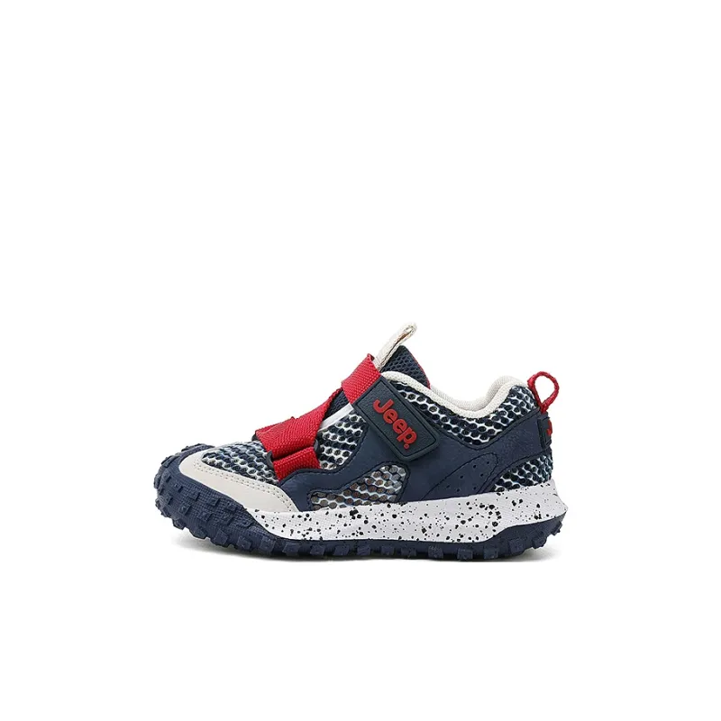 Jeep Anti Slip And Wear Resistant Breathable Kids Lifestyle Shoes Dark Blue Red Kids'-0