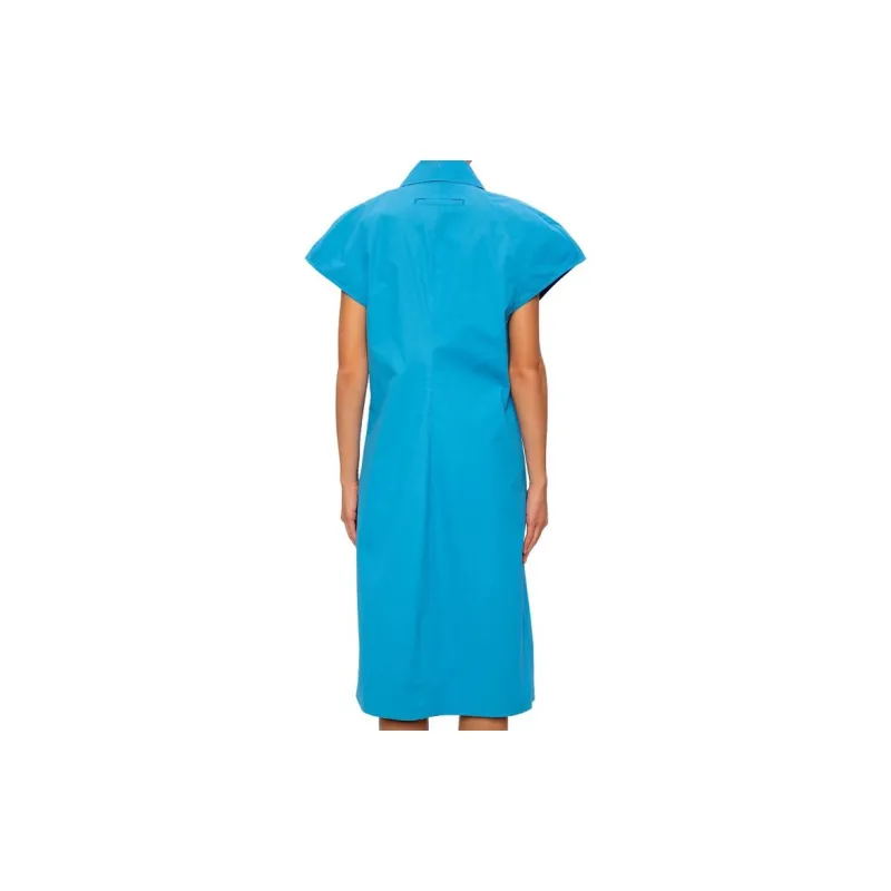 Bottega Veneta Short Sleeved Dresses Women's Blue-1