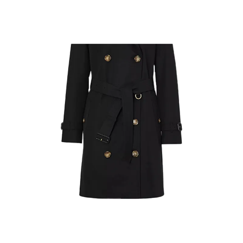 Burberry Trench Coat Women's Black-5