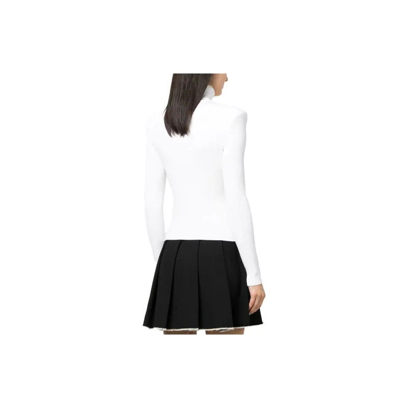 BALMAIN Button embellished Ribbed knit Jumper-2