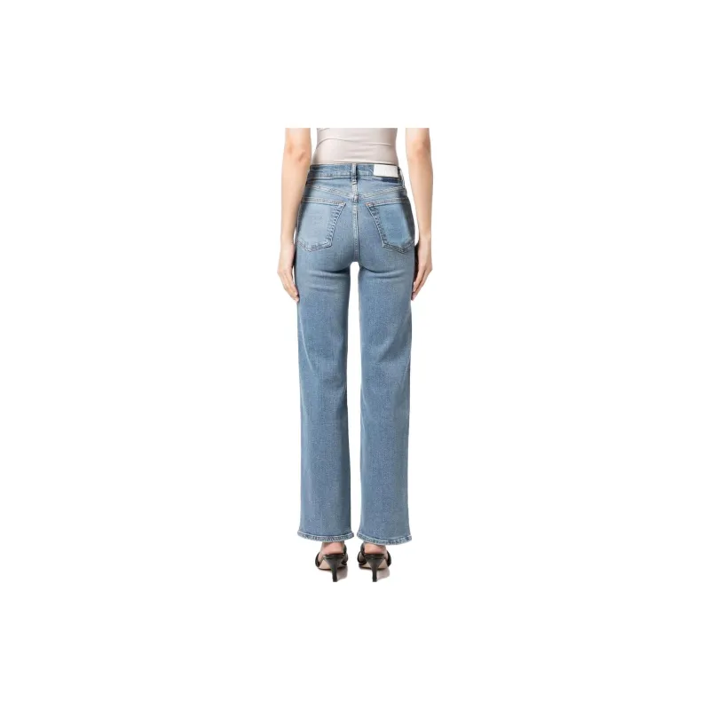 RE/DONE High Waist Logo Patch Jeans-2